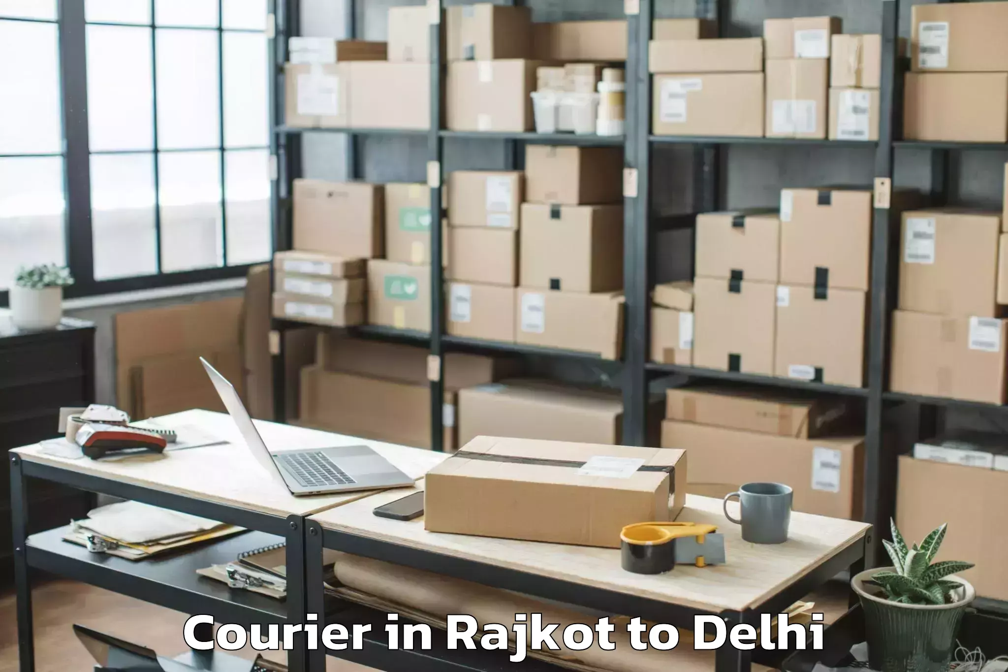 Affordable Rajkot to Shahdara Courier